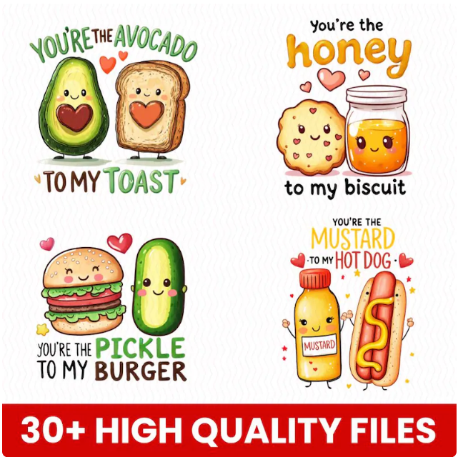 Food Pun Funny Valentine PNG