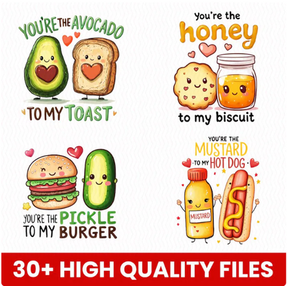 Food Pun Funny Valentine PNG