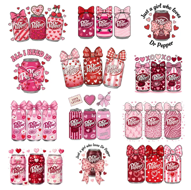 Valentine Retro Soda PNG Clipart