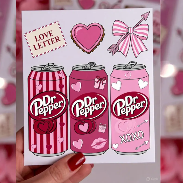 Valentine Retro Soda PNG Clipart