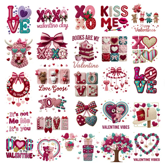 Valentine PNG Bundle Faux Yarn Coquette