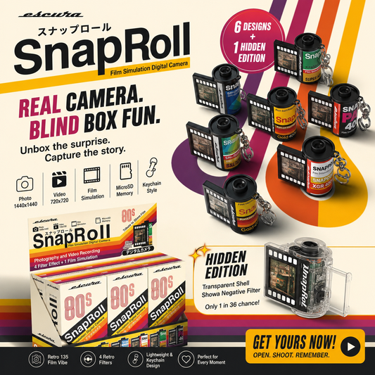 The SnapRoll™ -  Vintage Film Roll Camera