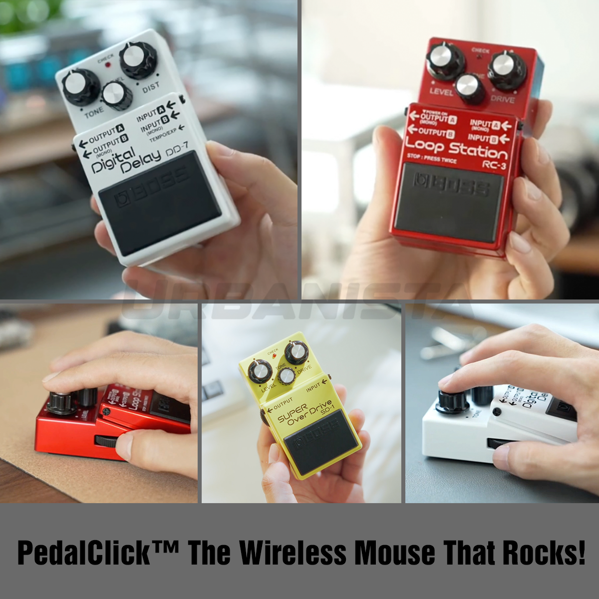 The PedalClick™ - Pedal Effect Style Mouse