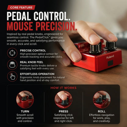 The PedalClick™ - Pedal Effect Style Mouse